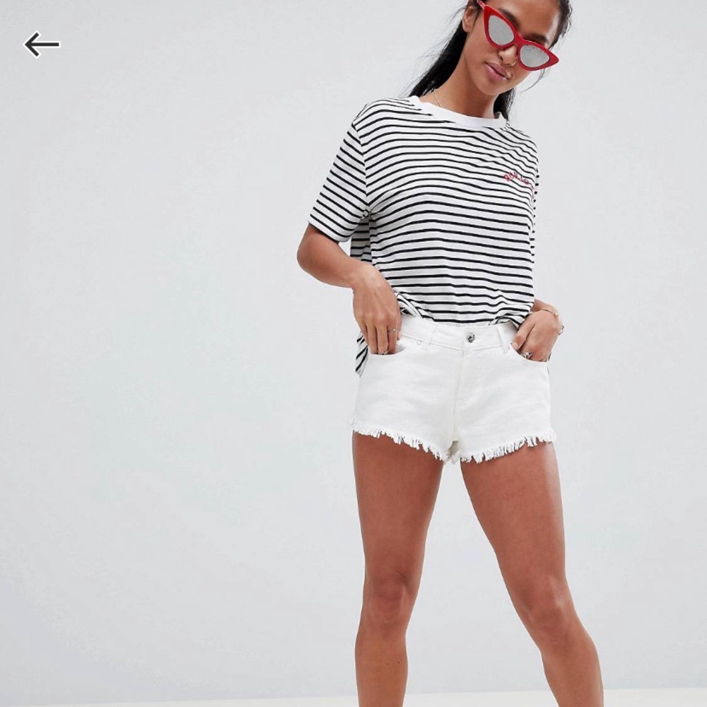 Vera Moda small white denim shorts